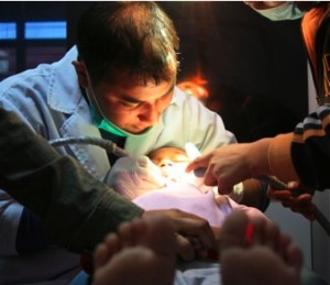 Raoul at the dentist